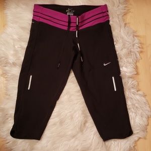 Nike Dri Fit Crop Black Workout Legging